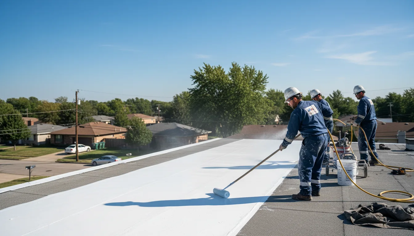 Commercial roof coating in Shellman, GA near me